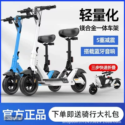 Two-Wheeled Portable Battery Scooter, Qatlanan elektrik skuterlər