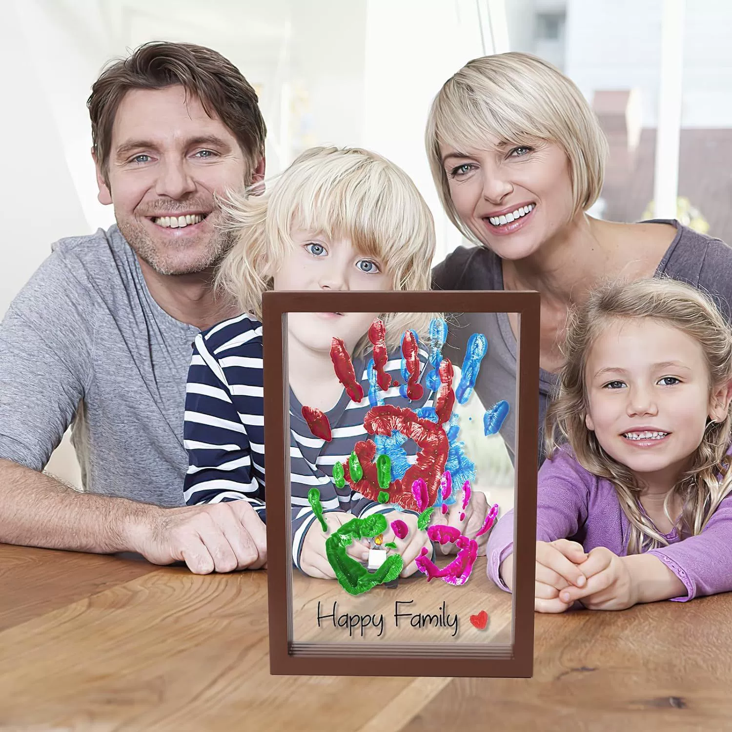 DIY фоторамка Ручной отпечаток Памятная рамка Ручной рама Ручной рама Настольный стол