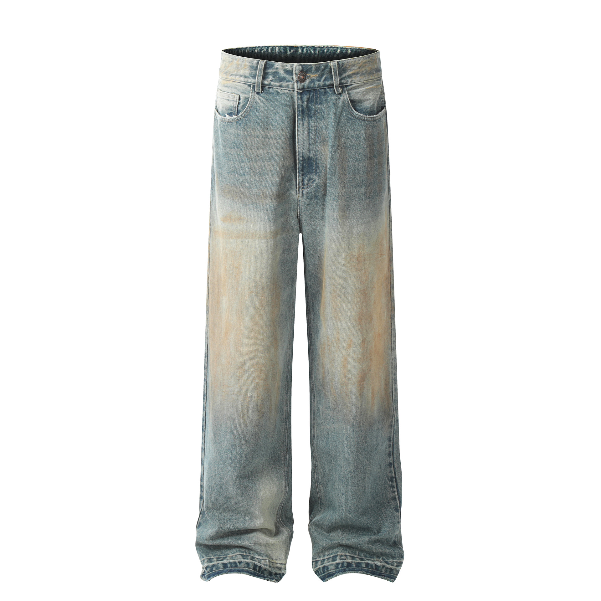 YON MODISH Herrenbekleidung 2024 Herbst Neues Produkt Meichao High Street Gewaschene und gebrauchte Cowboyhose_voghion.com