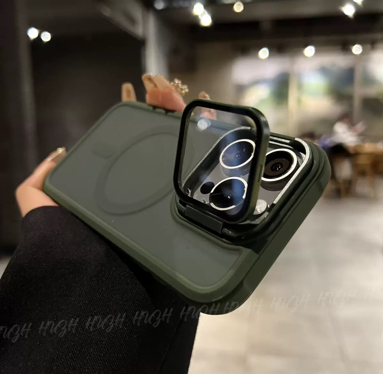 Soporte de lente para gafas para Apple 16Promax Skin Mat Magnetic Case iPhone 15 Case