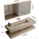 Rock Plate Integrated Seamless Basin Bathroom Cabinet Combination Bathroom Commercial Hole Stone Wash Sink Sink Single and Double Basin