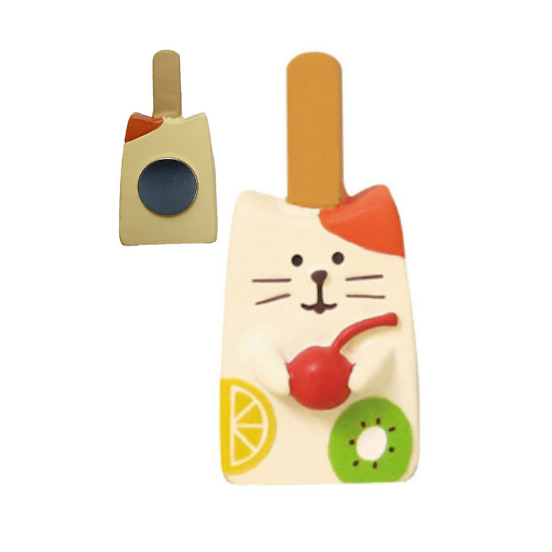 日本猫冷蔵庫マグネット DIY 磁気食品おもちゃ冷蔵庫メッセージステッカー樹脂シミュレーション食品冷蔵庫マグネット強力な吸引|undefined