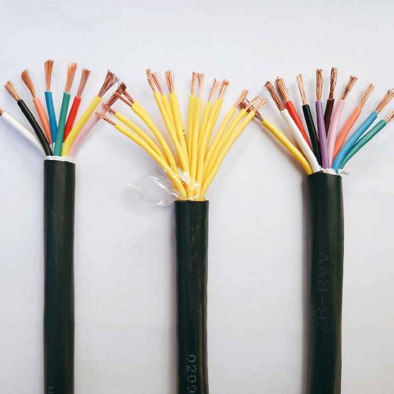 ZR RVV 控制信号线8*0.3 0.5 0.75 1 1.5 2.5平方8芯护套线 电线