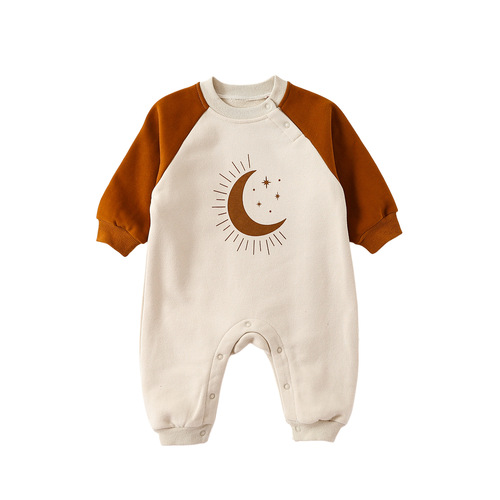 Baby jumpsuits, category A, spring and autumn jumpsuits, spring new baby clothes, European and American children's clothes, baby girl crawling clothes