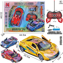 儿童过家家仿真模型玩具车会开门亲子互动四通道遥控灯光赛车批发