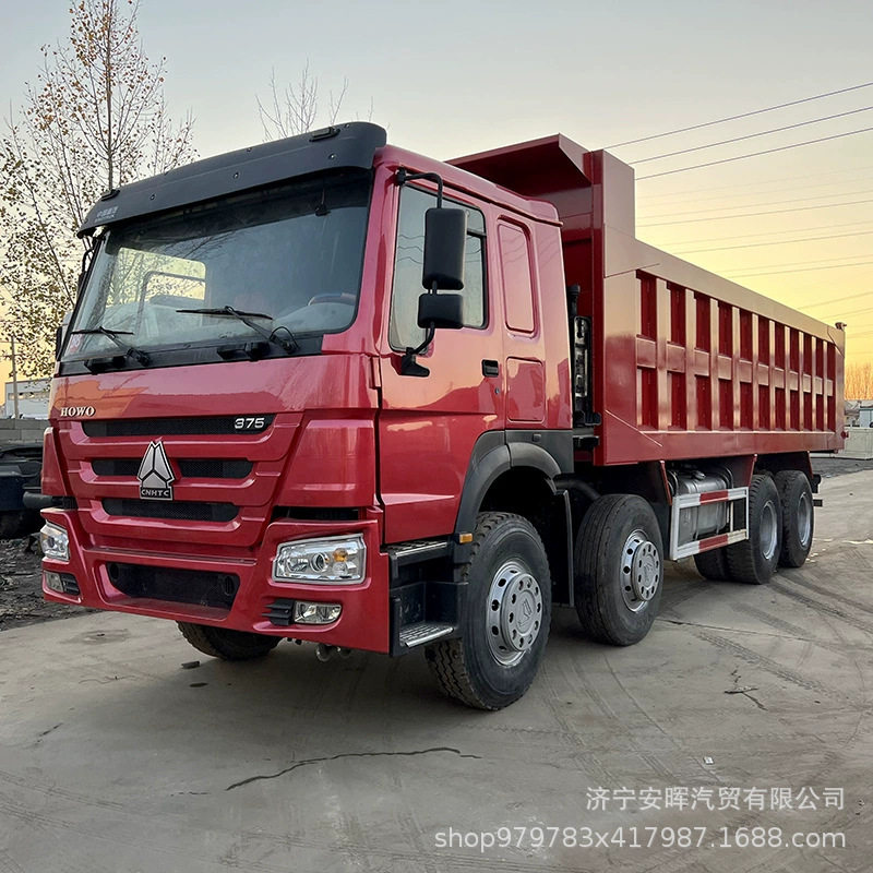 Sinotruk Howo 8*4 Dump Truck for Sale Mining Double Axle Engineering Truck 380Hp Dock Tilt Truck