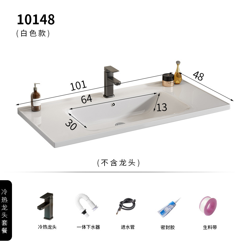 10048 grifo de lavabo de cerámica blanca