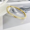 Fashionable women's bracelet stainless steel, simple and elegant design