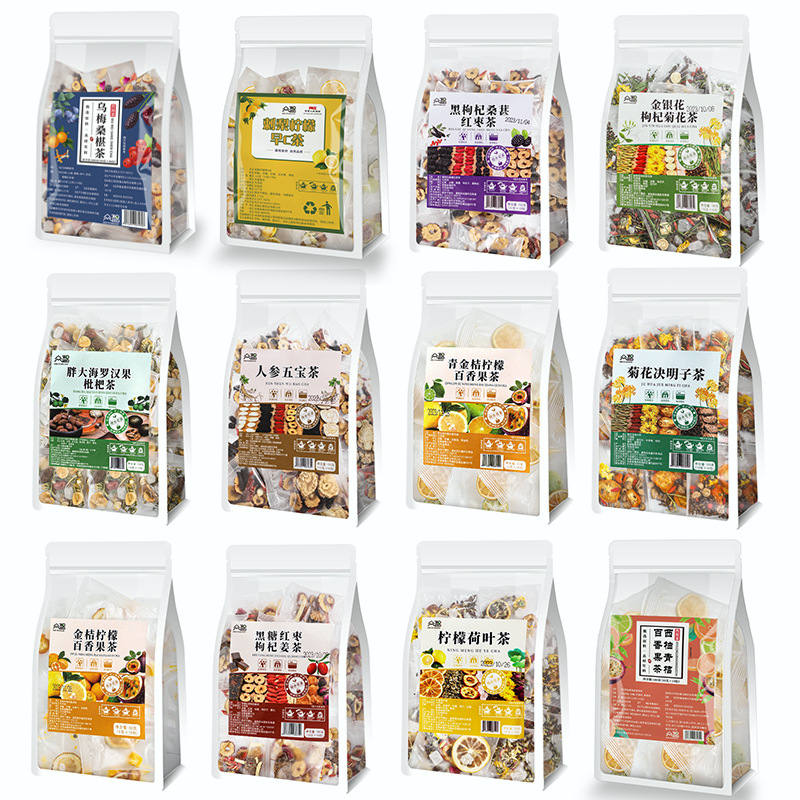 花と果実のお茶/詰め合わせ茶 龍眼、赤いナツメヤシ、クコ、チコリ、クチナシ、朝C、夜A茶、個包装ティーバッグ