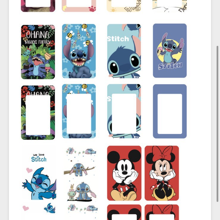 스티치 시리즈 그룹 (4 카드 + 4 로프)