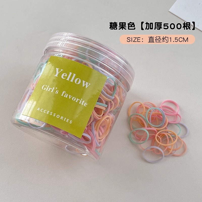 Caricatura encantadora anillo de pelo pulgar no daña el cabello de los niños correa de correa pequeña cuerda de cabello para niñas cuerda de cabello