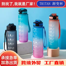 塑料杯运动水杯TRITAN大容量户外SK水壶学生高颜值便携吸管太空杯