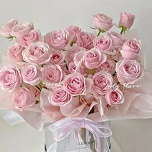 爱你一辈紫玫瑰鲜花基地直发花卉市场家用插花束真花水养厂家包邮