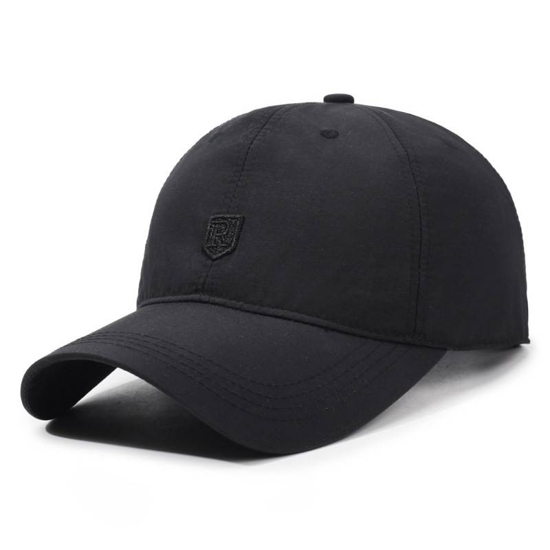 Quick Drying Baseball Cap For Men Women's Thin Casual Outdoor Fishing Sun Hat Curved Brim Round Top Duckbill Cap Sun Protection_voghion.com