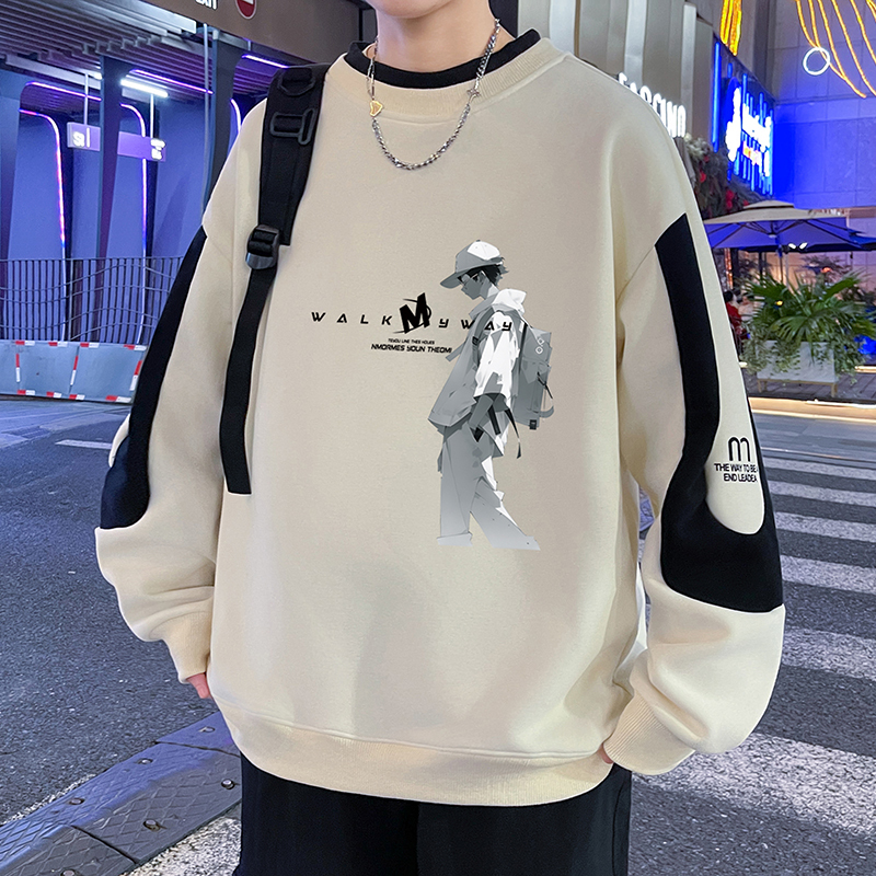 Spring and Autumn Sweater Boys Junior High School Senior high school Students Long Sleeve T-Shirt Base Shirt Teenagers Handsome Big Children Clothes Spring and Autumn Sweater Boys Junior High School Senior high school Students Long Sleeve T-Shirt Base Shirt Teenagers Handsome Big Children Clothes