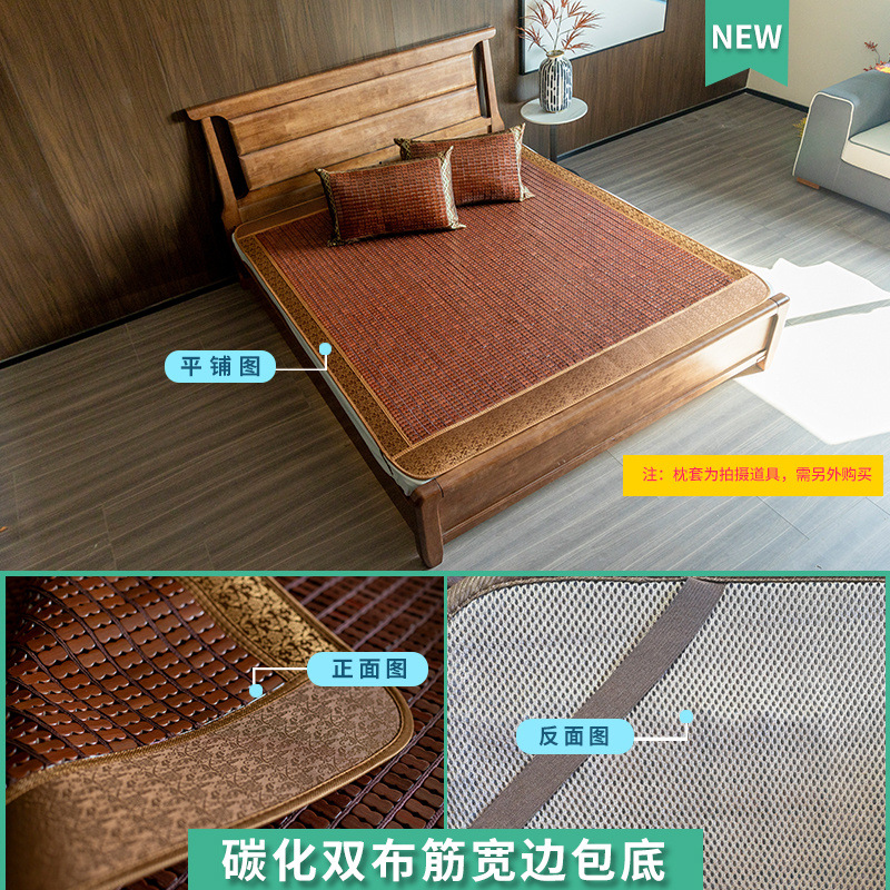 더블 천 갈비뼈가 있는 다크 커피 와이드 엣지 백