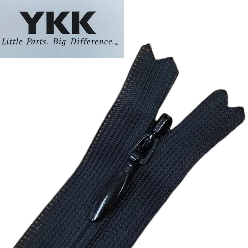 YKK隐形拉链3号尼龙闭尾水滴拉链头抱枕家访服装连衣裙现货批发|undefined