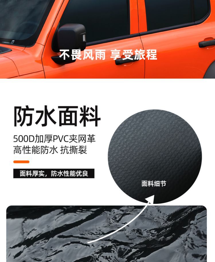 Suitable for Crazy White Bear Fully Waterproof Roof Luggage Bag Car Universal Luggage Rack Rainproof Car Luggage Storage