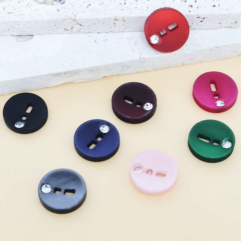 Осенние и зимние маленькие пуговицы Изысканные хрустальные бриллиантовые пуговицы акриловое рубашка свитер кардиган стеклянные модные пуговицы