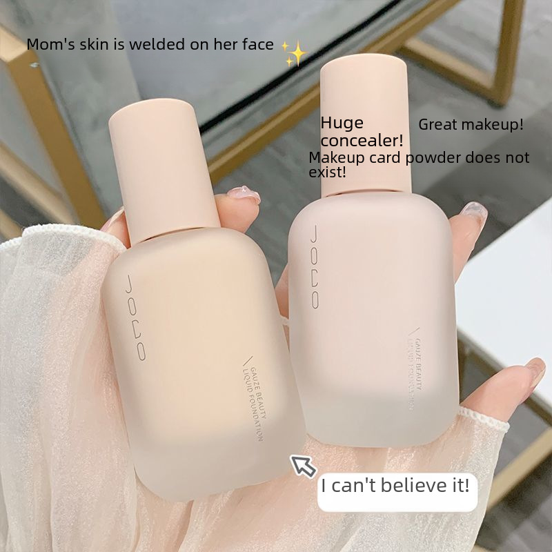 Beauty Makeup Joco Beauty Foundation Liquid Concealer Long-Lasting Waterproof Non-Caking Non-Smudging Foundation Cream for Dry Skin and Creamy Skin