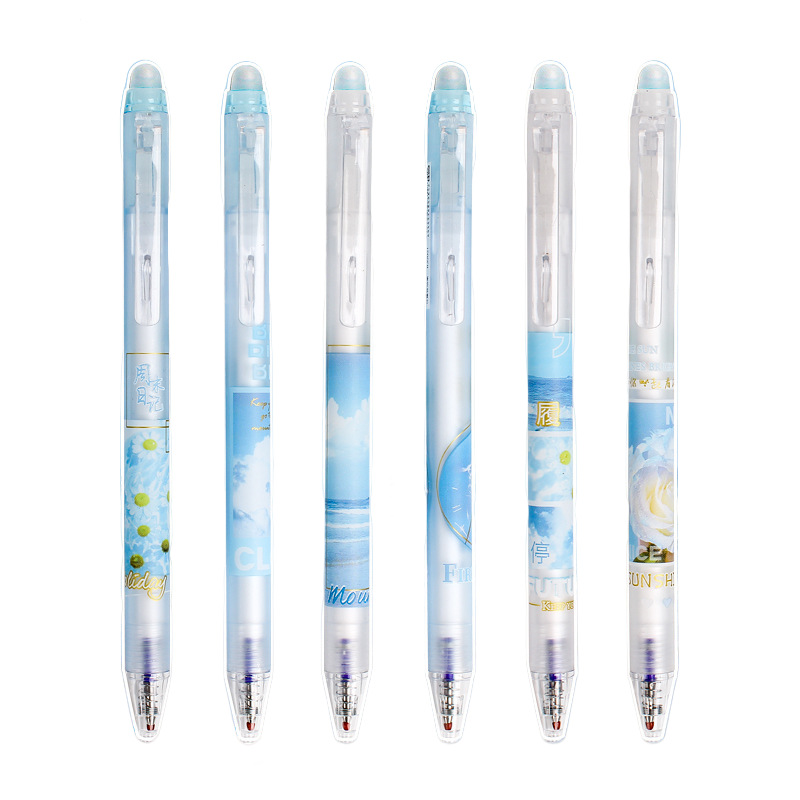 1 Box of 6 Pieces Quantity 1 Box Of 6 Pieces Tulip Class Learning Plastic Simple Style Classic Style Gel Pen