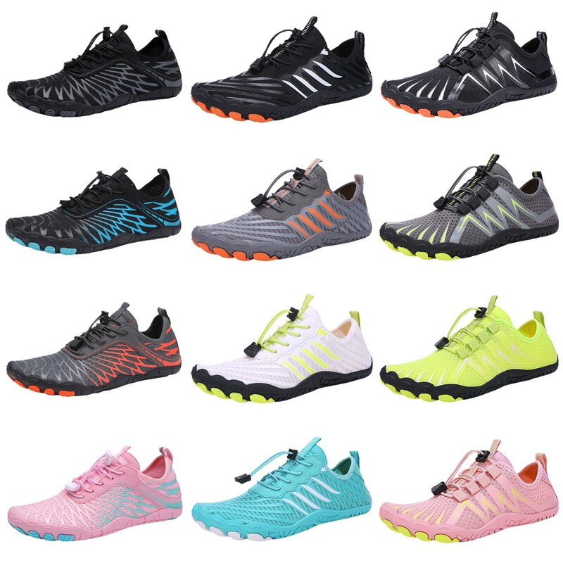 Cross-border New Five-finger Tracing Shoes Wading Beach Shoes Barefoot Diving Shoes Swimming Fitness Riding Hiking Shoes