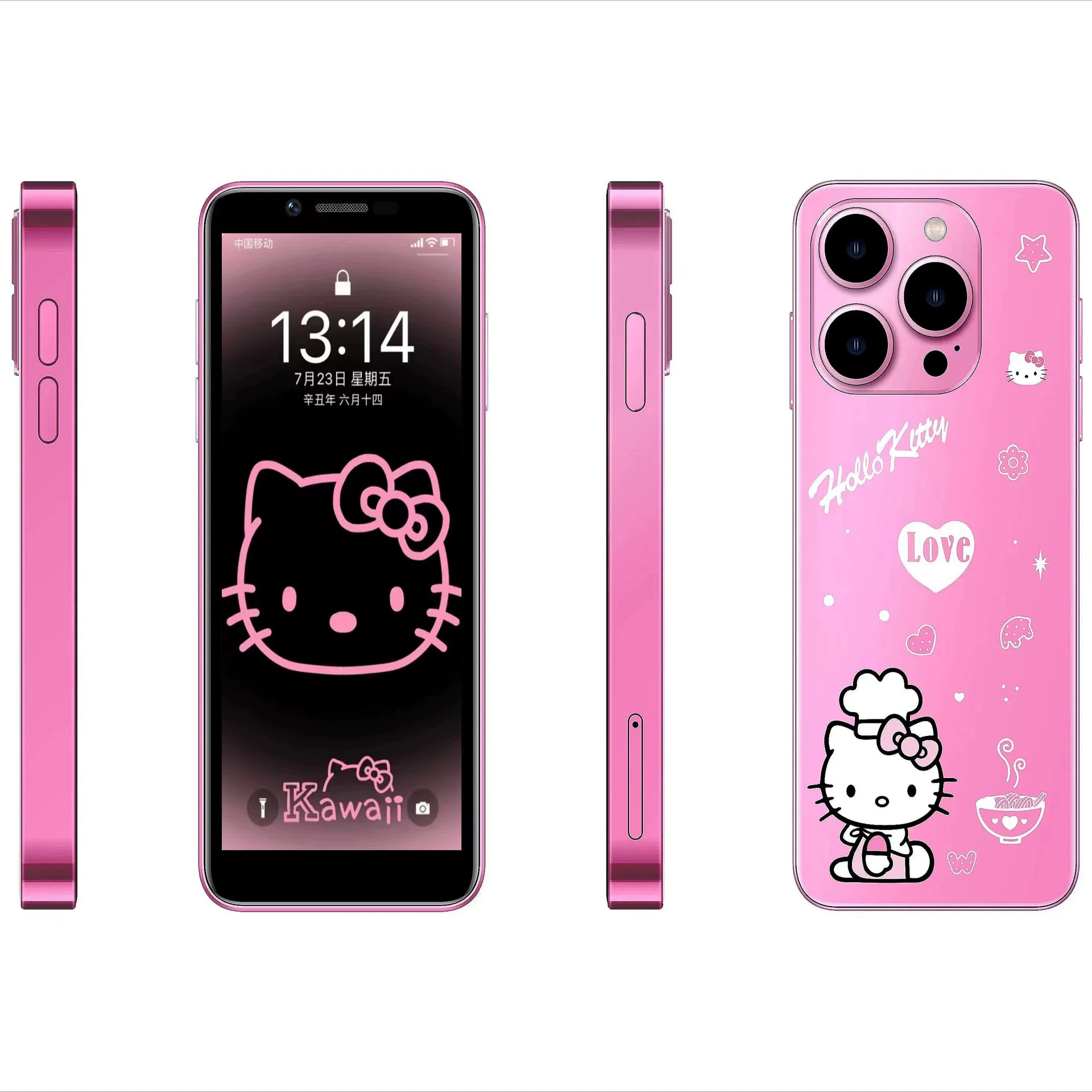 Hello kitty, Hello Kitty, мультяшная милая маленькая мобильная телефония