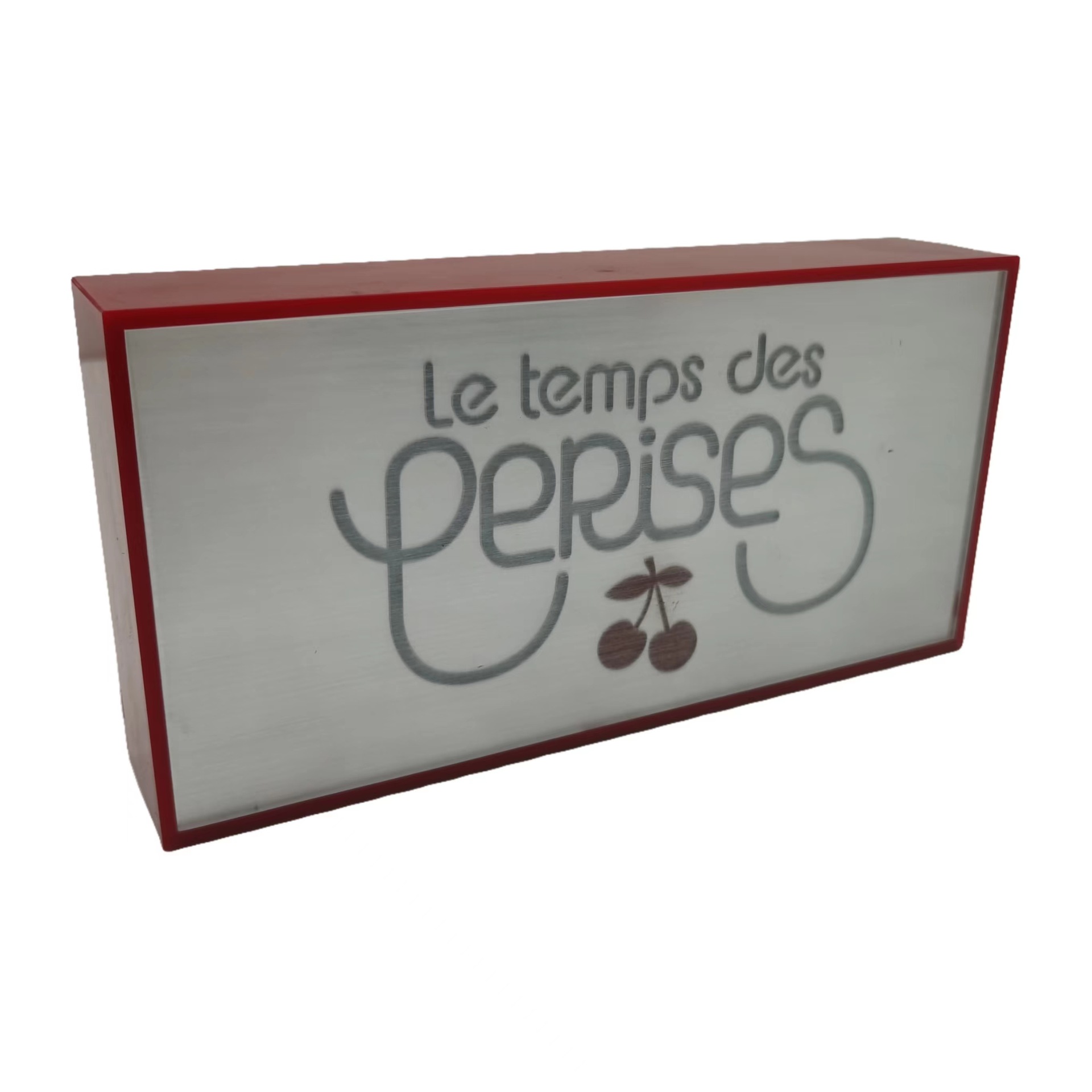 厂家专业制作品牌广告logo牌 红白搭配亚克力展示牌