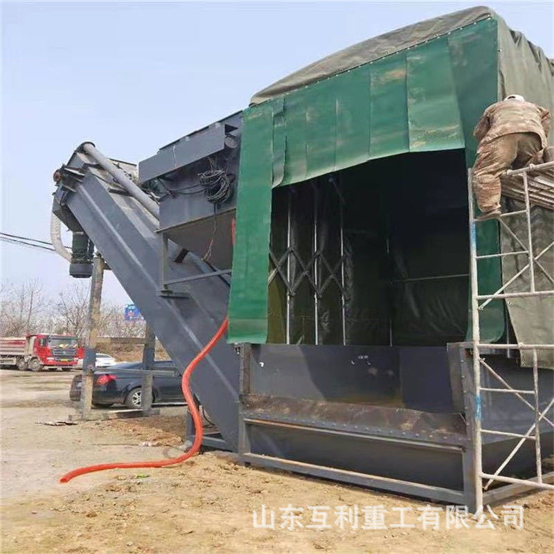 大进料口集装箱卸灰机 水泥砂浆石子煤灰罐无尘卸灰机 干灰散装机