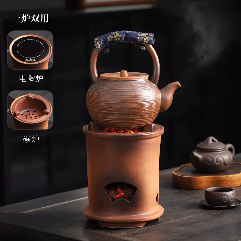 Travel tea set, ceramic teapot, light luxury style