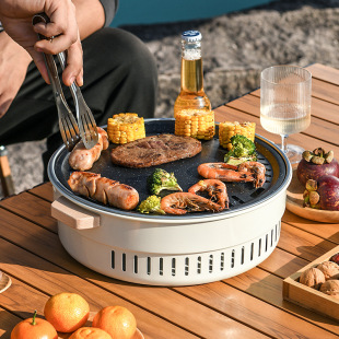 Tea-cooking stove grilling stove outdoor household barbecue grilling brazier utensils complete set of charcoal stove carbon portable