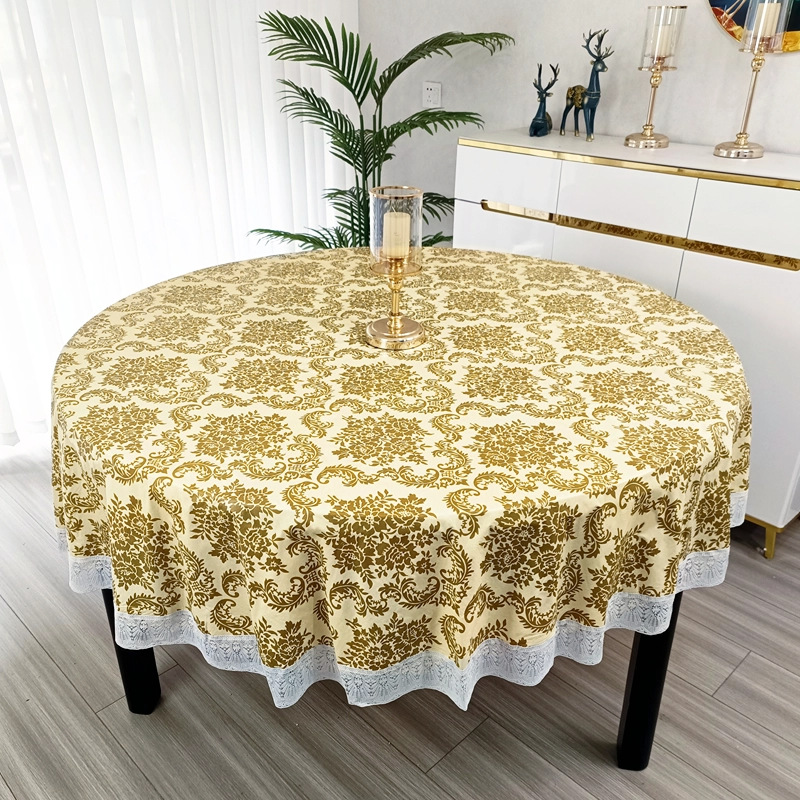 016 レース / 130cm テーブルクロス (80cm以下のテーブルに最適)