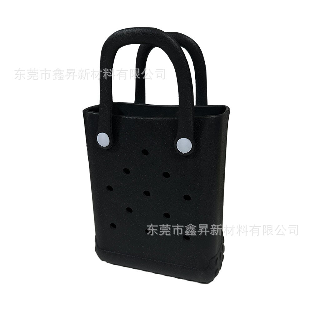 16*8*20CM; 검은색; 비치백