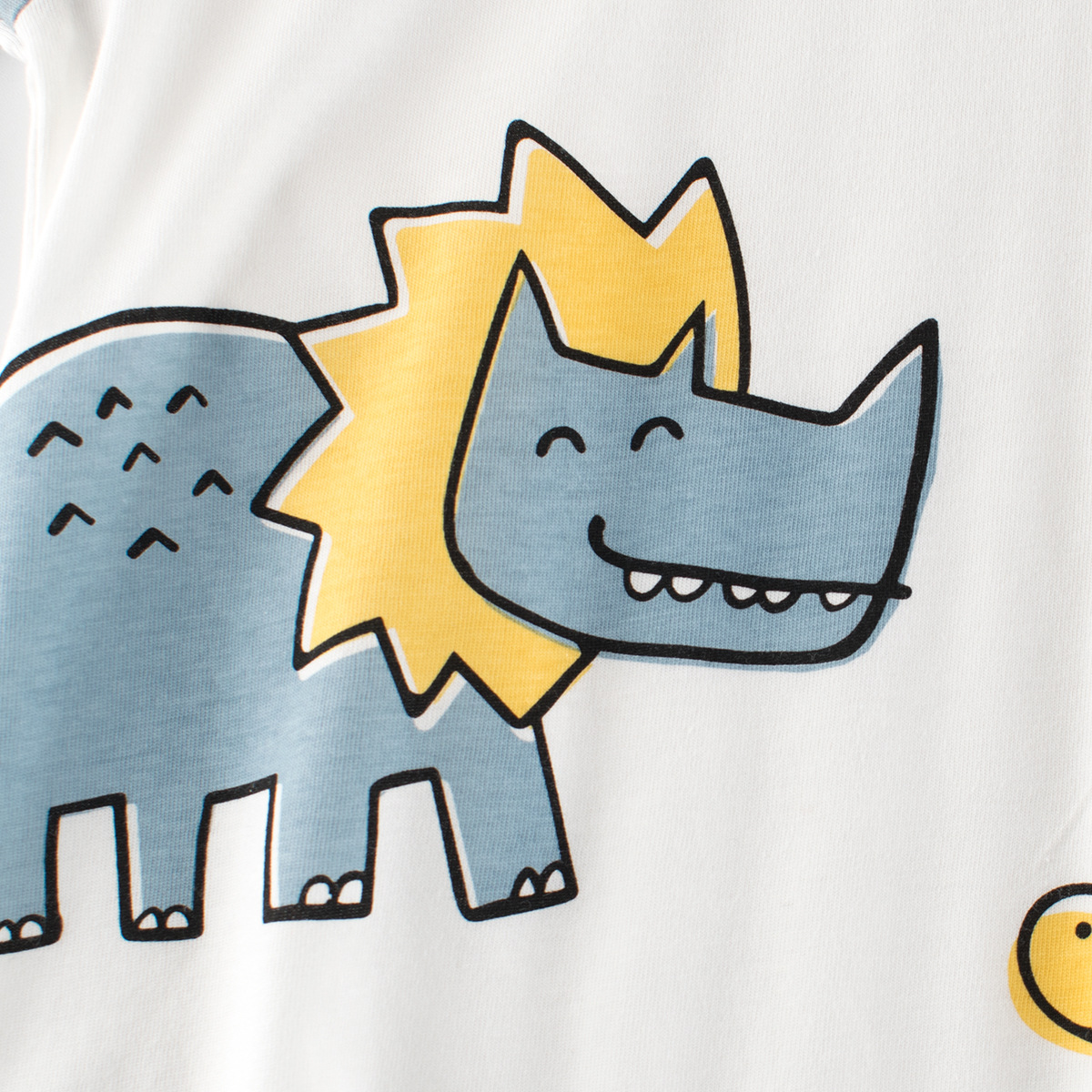 27kids ropa para niños coreanos verano transfronterizo animal dinosaurio dibujos animados niños camiseta de manga corta ropa de bebé al por mayor