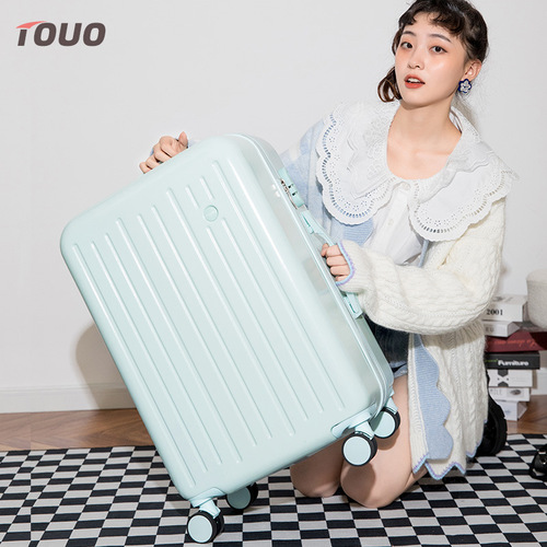 Wholesale suitcase universal wheel women's trolley case suitcase men's password case leather case 24 inches 26 boarding