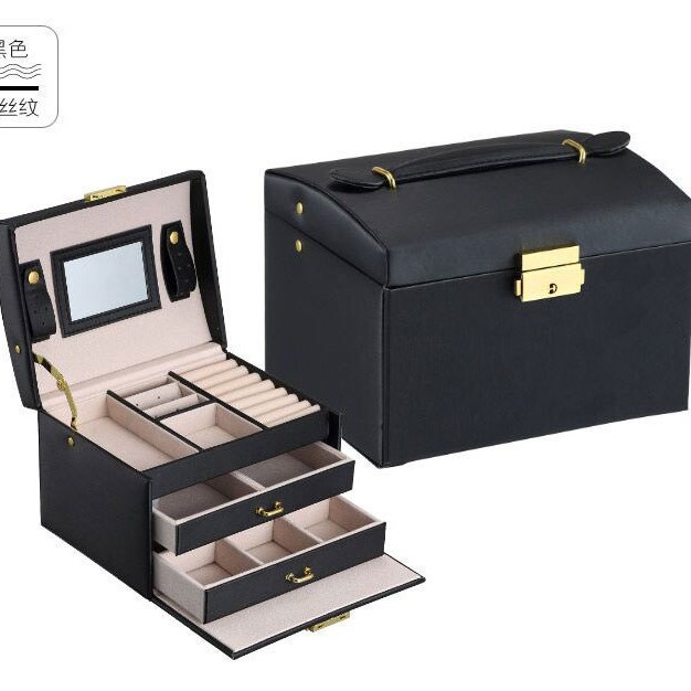 Suministro directo transfronterizo Caja de almacenamiento de joyas de cajón simple Pendientes creativos multicapa Anillo Caja de almacenamiento de joyas al por mayor