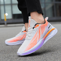 運動鞋新款時尚質感簡約休閒跑步鞋舒適輕便透氣網面男士運動鞋