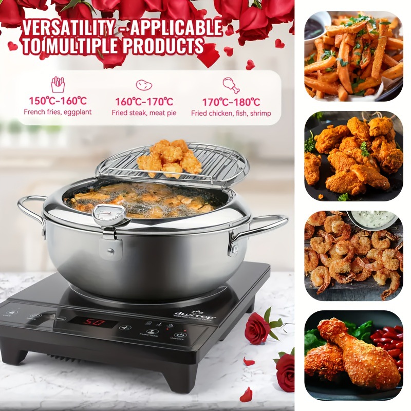 1.59gal Large Capacity Colorful Touch Screen Air Fryer Transfronterizo