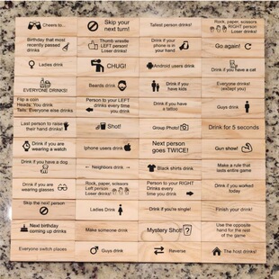 跨境新品木制积木玩具酒桌游戏翻滚塔块木制工艺品Drinking Game-阿里巴巴