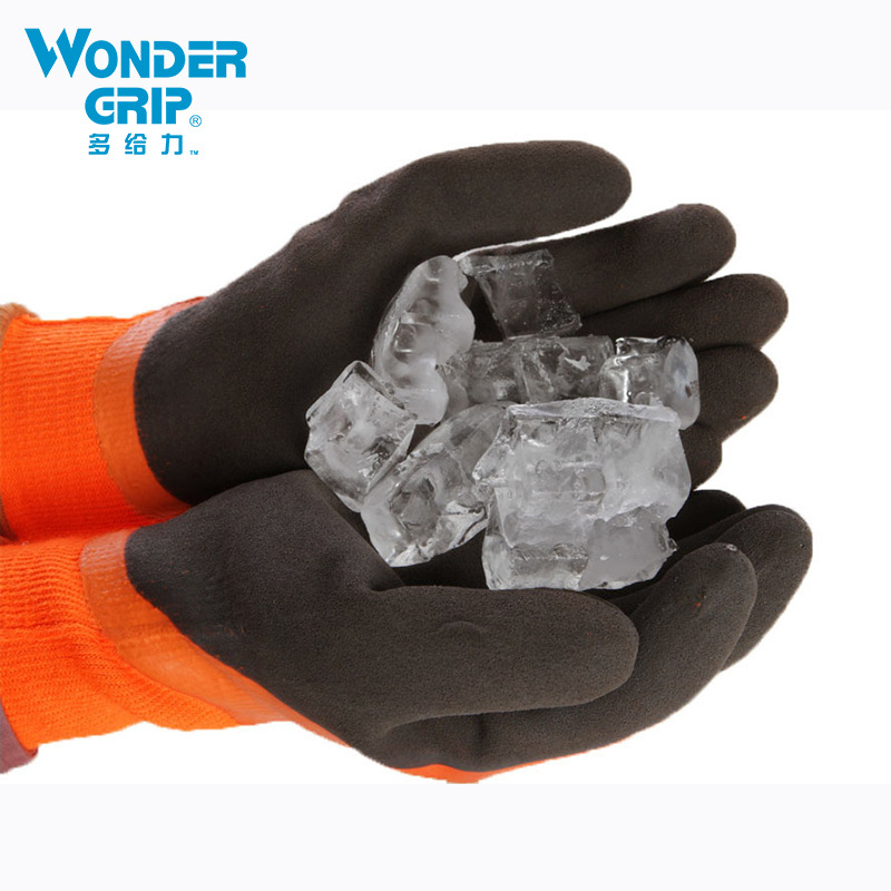 338 guantes de protección laboral a prueba de frío, invierno de terciopelo, productos acuáticos calientes, impermeables, resistentes al desgaste, antideslizantes, almacenamiento en frío, anticongelante