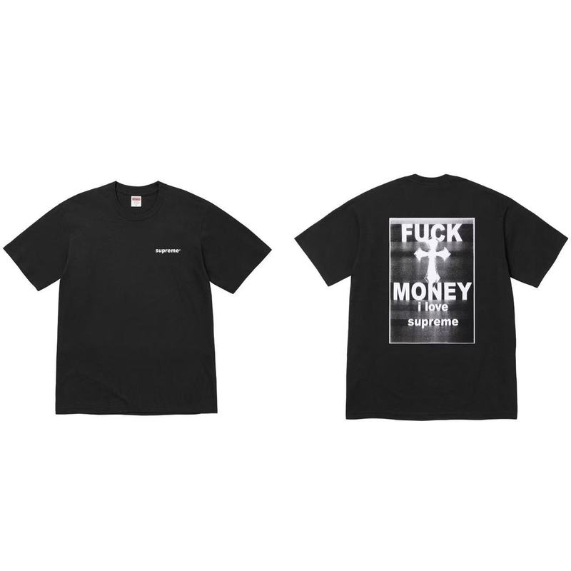 クロスボーダーファッションとトレンディなシュプリームレタープリントラウンドネック半袖ユニセックスストリートファッションTシャツドロップシッピング|undefined