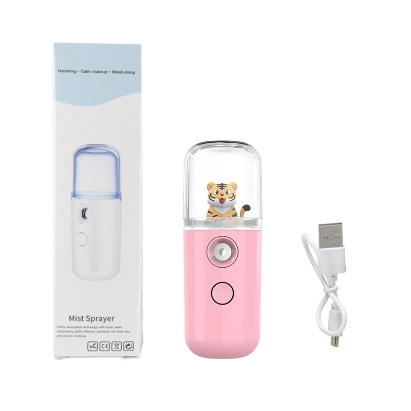 NANO まる子ちゃん噴霧器ポータブル水分補給器具加湿器保湿ハンドヘルドフェイシャルスチーマー次亜塩素酸消毒水|undefined