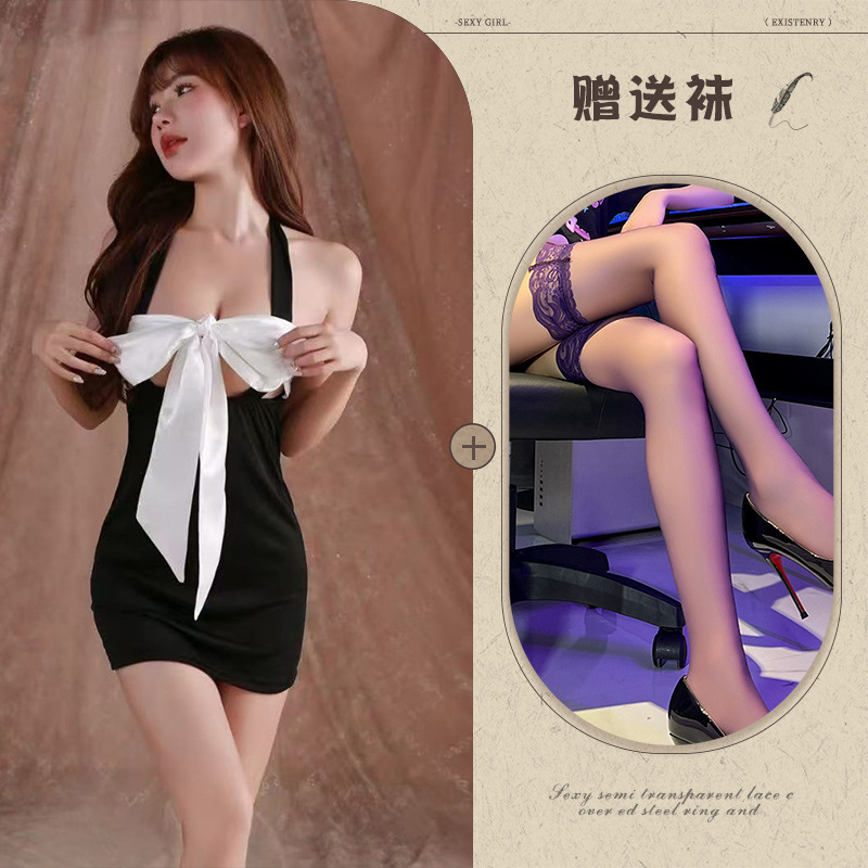 블랙 + 블랙 스타킹