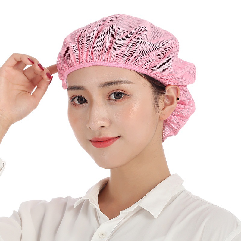 Xuanzhi New Work Hats, Sanitary Mesh Caps, Factory Headgear, Dust-Proof Chef Hats for Food Workshops, Catering Restaurants, and Canteens
