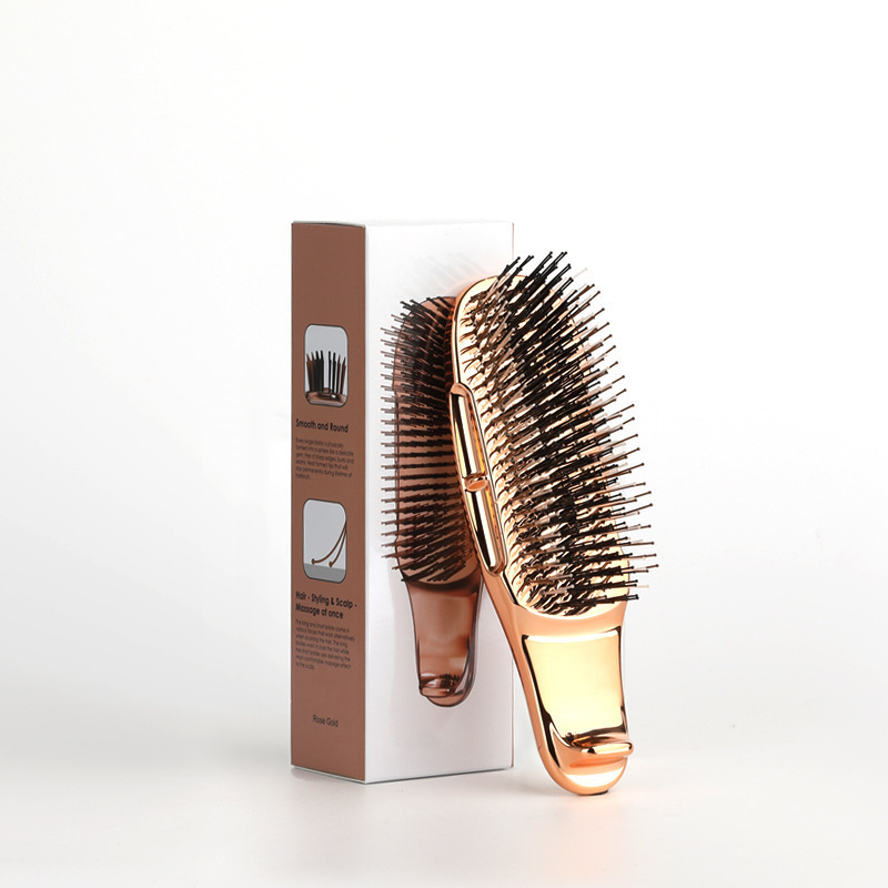 Shearts コーム 日本製 高級電気メッキ スムージングヘアスタイリング マッサージコーム スムージングヘアコーム 髪を傷つけない 静電気防止コーム|undefined