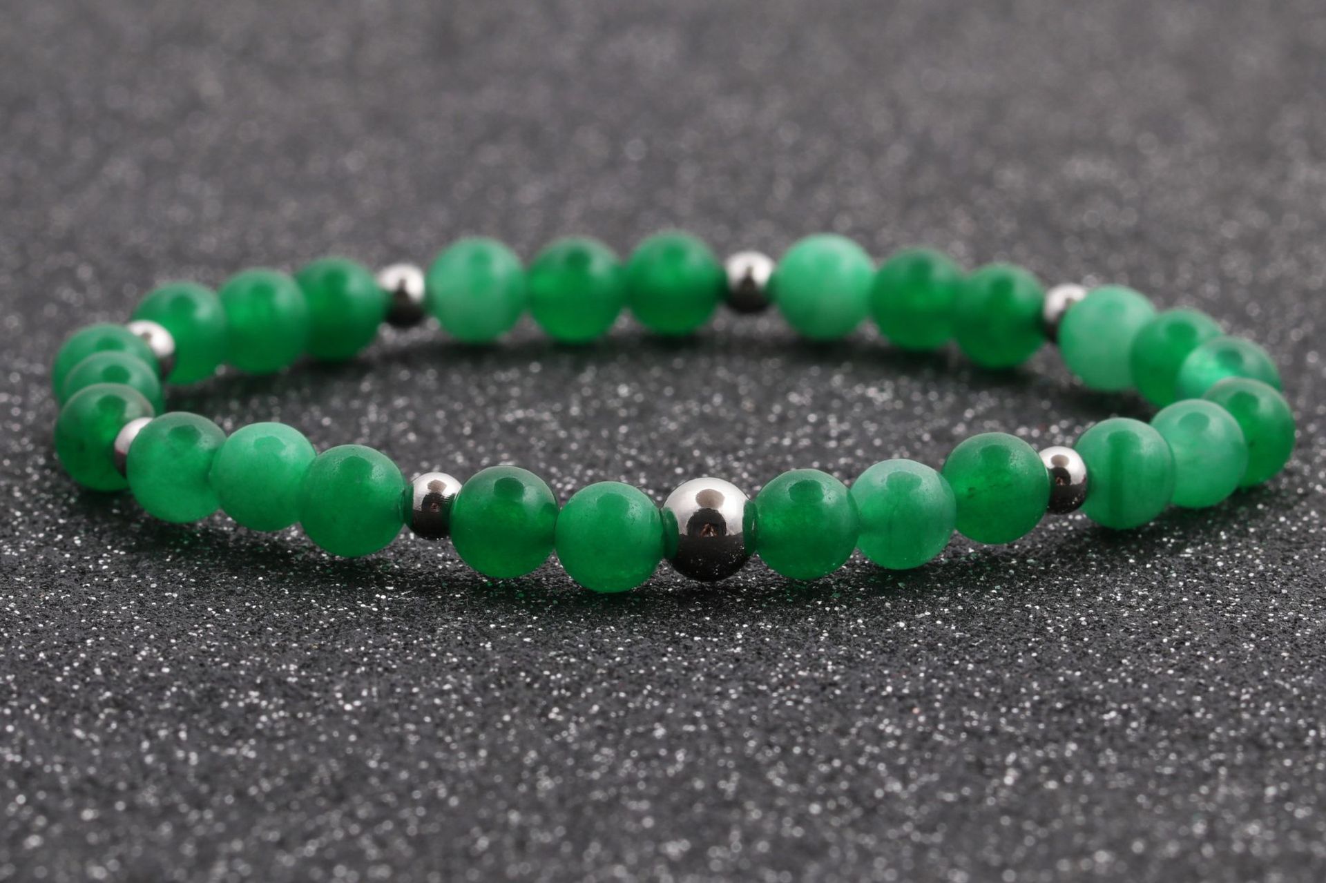 Europa y los Estados Unidos transfronterizos 6MM ojo de tigre ágata línea elástica cuentas pulseras pulseras granada brazalete de regalo para hombres y mujeres