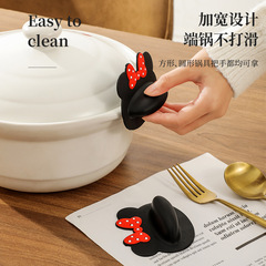 Creative cartoon bow anti-scalding clip silicone cute insulated hand clip microwave oven anti-scalding dish clip