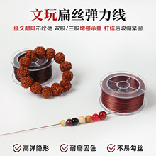盒装扁丝弹力线diy手串珠绳松紧线文玩水晶菩提玛瑙单圈多圈串珠