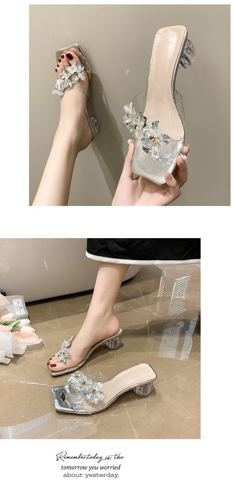 Women's Commute Floral Square Toe Open Toe Fashion Sandals display picture 7