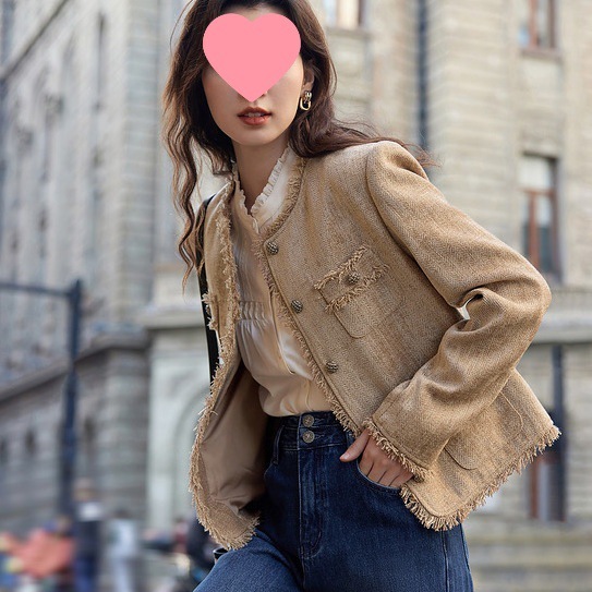 法式小香风短外套女装年秋季新款名媛感别致长袖上衣|undefined